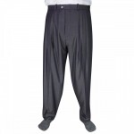 4 Pile Poliviskon Mevsimlik Şalvar - Koyu Gri (Füme)