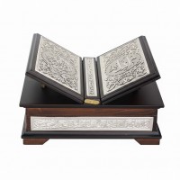 Sandıklı Kanatlı Gümüş Kaplama Kur'an-ı Kerim (Hafız Boy)