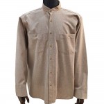 Hakim Yaka 2 Cepli Kışlık Gömlek - Bej / Açık Kahve