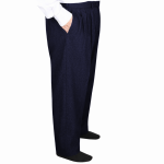 4 Pileli Flanel Kışlık Pantolon Şalvar - Koyu Lacivert