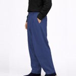 5 Pile Poliviskon Mevsimlik Şalvar - Parlament Lacivert