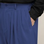 5 Pile Poliviskon Mevsimlik Şalvar - Parlament Lacivert