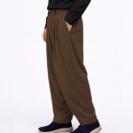 7 Pile Poliviskon Mevsimlik Şalvar - Kahverengi