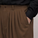 7 Pile Poliviskon Mevsimlik Şalvar - Kahverengi