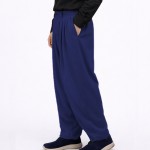 7 Pile Poliviskon Mevsimlik Şalvar - Parlament Lacivert