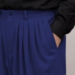 7 Pile Poliviskon Mevsimlik Şalvar - Parlament Lacivert