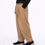 7 Pile Poliviskon Mevsimlik Şalvar - Sütlü Kahve