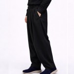 7 Pile Poliviskon Mevsimlik Şalvar - Siyah