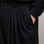 7 Pile Poliviskon Mevsimlik Şalvar - Siyah