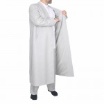 Ceket Yaka Tam Astarlı Mevsimlik Cübbe - Açık Gri