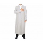 Ceket Yaka Tam Astarlı Mevsimlik Cübbe - Açık Gri