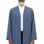 Petek Kumaş Buhara Puntolu Cübbe  - Mavi