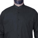 Hakim Yaka Gömlek - Siyah 
