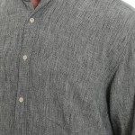 Hakim Yaka Bambu Keten Gömlek - Gri Hakim Yaka Bambu Keten Gömlek - Gri