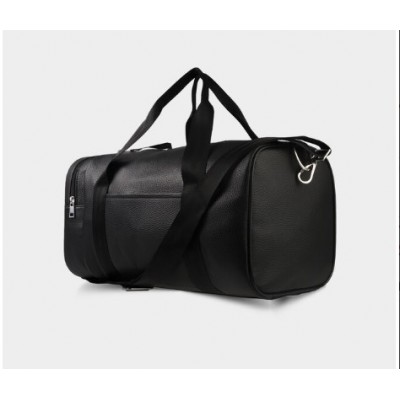 Hakiki Deri Seyehat/Spor Çantası Siyah