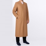 Buhara Yaka Kışlık Kaşe Palto Cübbe - Taba Kahve Buhara Yaka Kışlık Kaşe Palto Cübbe - Taba Kahve