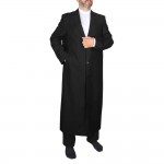 Ceket Yaka Tam Astarlı Mevsimlik Cübbe - Siyah