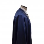 Buhara Yaka Kumaş Nakışlı Cübbe - Lacivert