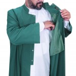 Puntolu Cübbe Hakim Yaka Yeşil