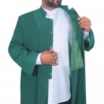 Puntolu Cübbe Hakim Yaka Yeşil