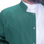 Puntolu Cübbe Hakim Yaka Yeşil