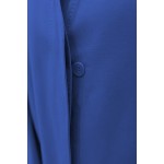 Buhara Yaka Yarım Astarlı Cübbe Mavi