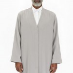 Buhara Yaka Yarım Astarlı Cübbe Gri