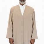 Buhara Yaka Yarım Astarlı Cübbe Bej