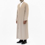 Buhara Yaka Yarım Astarlı Cübbe Bej