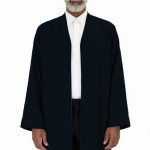 Buhara Yaka Cübbe - Krep  Kumaş - Siyah