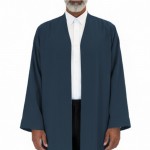 Petek Kumaş Buhara Puntolu Cübbe - Petrol Mavi