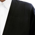 Buhara Yaka Cübbe - Krep  Kumaş - Siyah