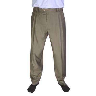 2 Pileli Şalvar Açık Kahve