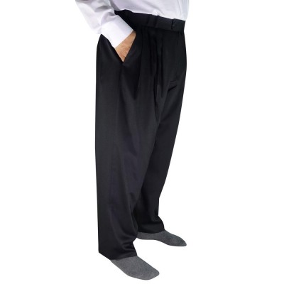 4 Pileli Siyah Şalvar