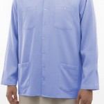 Hakim Yaka Keten 4 Cepli (Talebe) Gömlek - Mavi