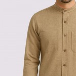 Hakim Yaka 2 Cepli Kışlık Gömlek - Bej / Açık Kahve