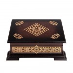 Ahşap Kutulu Kur'an-ı Kerim (Çanta Boy - Kahverengi)