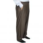 4 Pile Poliviskon Mevsimlik Şalvar - Taba Kahve