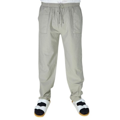 Lastikli Keten Şalvar Açık Yeşil